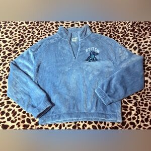 💙Disney Stitch Plush Half-Zipped Sweater💙